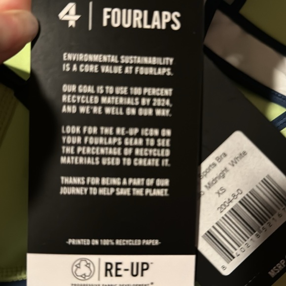 🏃🏼‍♀️NWT! Fourlaps Infinity Sports Bra - Picture 4 of 4